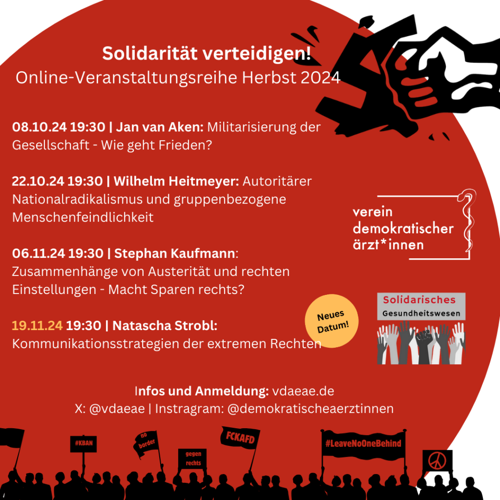 Online-Veranstaltungsreihe “Solidarität verteidigen”